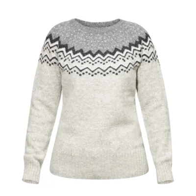 Fjällräven Övik Knit Sweater W - Grey - Naiset - S - Partioaitta, kuva 1 / 1