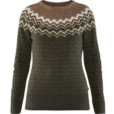 Fjällräven Övik Knit Sweater W - Deep Forest - Naiset - S - Partioaitta | Alk. 209,00 €