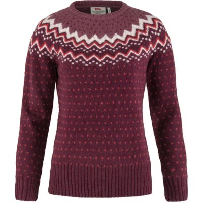 Fjällräven Övik Knit Sweater W - Dark Garnet - Naiset - XL - Partioaitta | Alk. 179,00 €