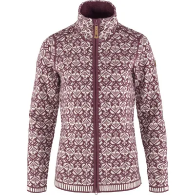 Fjällräven Snow Cardigan W - Mesa Purple - Naiset - L - Partioaitta, kuva 1 / 1