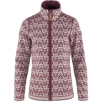 Fjällräven Snow Cardigan W - Mesa Purple - Naiset - M - Partioaitta