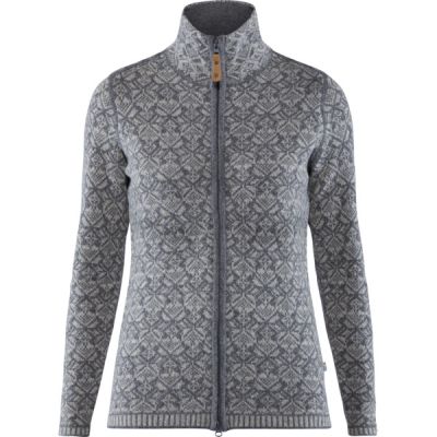Fjällräven Snow Cardigan W - Grey - Naiset - XXS - Partioaitta