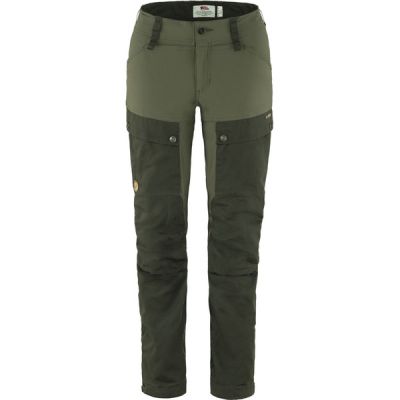 Fjällräven Keb Trousers W Short - Deep Forest-laurel Green - Naiset - 36 - Partioaitta