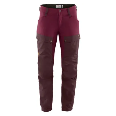 Fjällräven Keb Trousers W Reg - Dark Garnet-plum - Naiset - 38 - Partioaitta, kuva 1 / 1