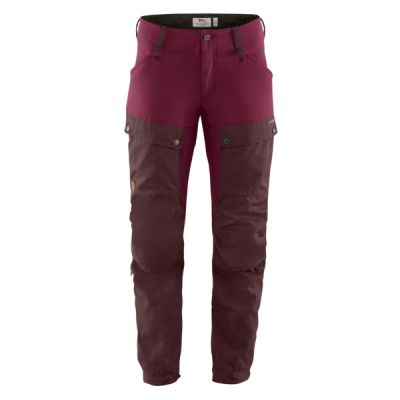 Fjällräven Keb Trousers W Reg - Dark Garnet-plum - Naiset - 34 - Partioaitta