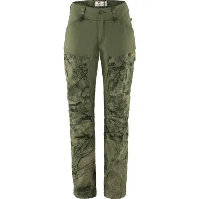 Fjällräven Keb Trousers W Reg - Green Camo-laurel Green - Naiset - 40 - Partioaitta, kuva 1 / 1