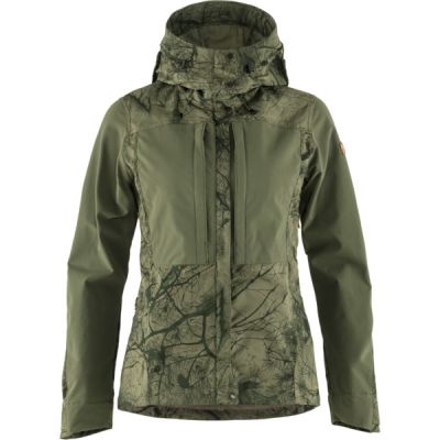 Fjällräven Keb Jacket W - Green Camo-laurel Green - Naiset - M - Partioaitta