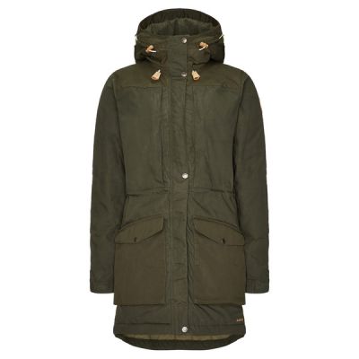 Talvitakki Fjällräven Singi Wool Padded Parka W - Deep Forest - Naiset - XS - Partioaitta