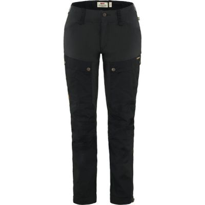 Fjällräven Keb Trousers Curved W Short - Black - Naiset - 36 - Partioaitta