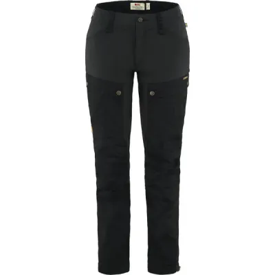 Fjällräven Keb Trousers Curved W Short - Black - Naiset - 38 - Partioaitta, kuva 1 / 1