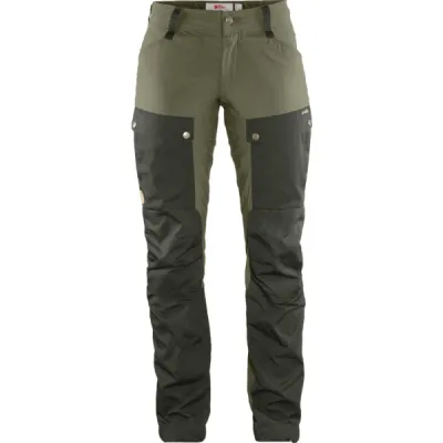 Fjällräven Keb Trousers Curved W Short - Deep Forest-laurel Green - Naiset - 34 - Partioaitta, kuva 1 / 1