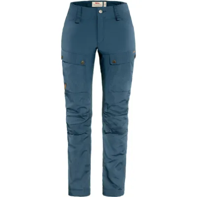 Fjällräven Keb Trousers Curved W Short - Indigo Blue - Naiset - 36 - Partioaitta, kuva 1 / 1