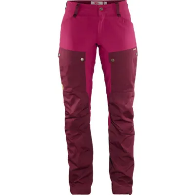 Fjällräven Keb Trousers Curved W Reg - Dark Garnet-plum - Naiset - 36 - Partioaitta, kuva 1 / 1
