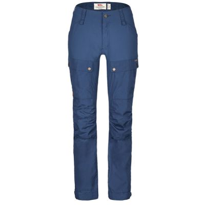 Fjällräven Keb Trousers Curved W Reg - Indigo Blue - Naiset - 36 - Partioaitta | Alk. 149,00 €