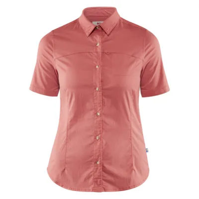 Fjällräven High Coast Stretch Shirt Ss W - Dahlia - Naiset - S - Partioaitta, kuva 1 / 1