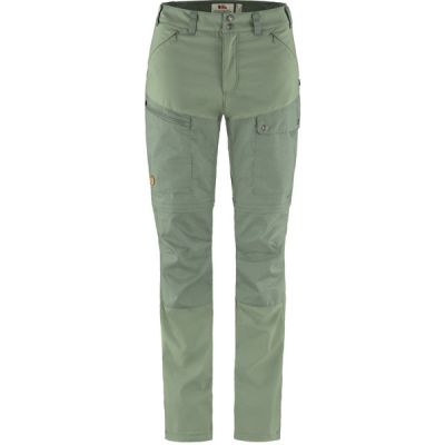 Fjällräven Abisko Midsummer Zip Off Trousers W - Jade Green-patina Green - Naiset - 46 - Partioaitta | Alk. 120,00 €