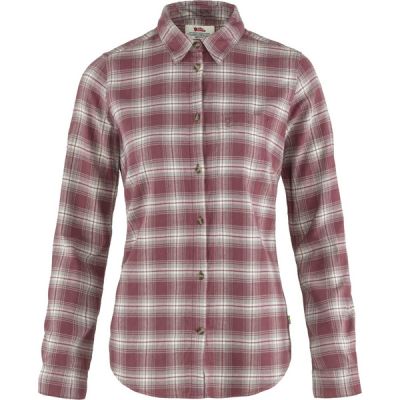Fjällräven Övik Flannel Shirt W - Mesa Purple-fog - Naiset - XL - Partioaitta