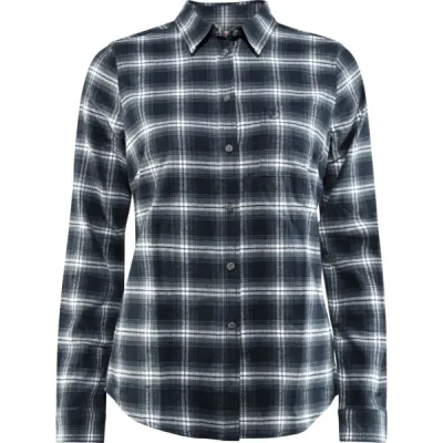 Fjällräven Övik Flannel Shirt W - Dark Navy - Naiset - XXS - Partioaitta, kuva 1 / 1
