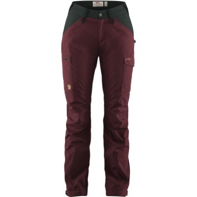 Fjällräven Kaipak Trousers Curved W - Dark Garnet-dark Grey - Naiset - 42 - Partioaitta