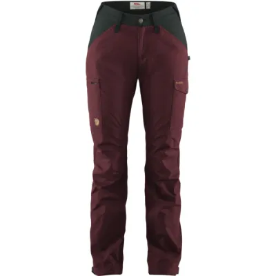 Fjällräven Kaipak Trousers Curved W - Dark Garnet-dark Grey - Naiset - 40 - Partioaitta, kuva 1 / 1