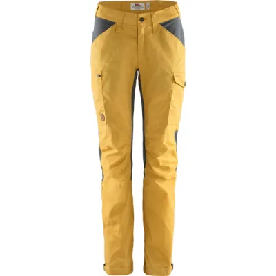 Fjällräven Kaipak Trousers Curved W - Ochre-super Grey - Naiset - 44 - Partioaitta, kuva 1 / 1