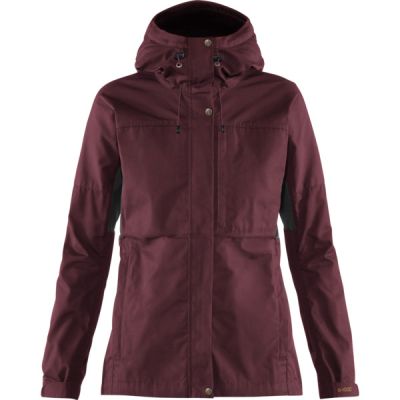 Fjällräven Kaipak Jacket W - Dark Garnet-dark Grey - Naiset - XS - Partioaitta