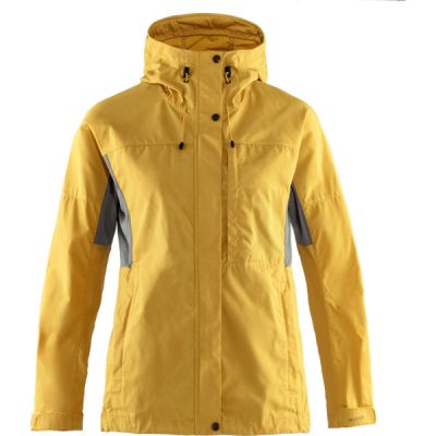 Fjällräven Kaipak Jacket W - Ochre-super Grey - Naiset - S - Partioaitta | Alk. 249,90 €