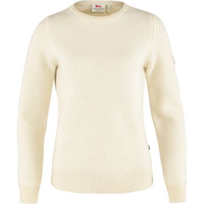 Fjällräven Övik Structure Sweater W - Chalk White - Naiset - L - Partioaitta