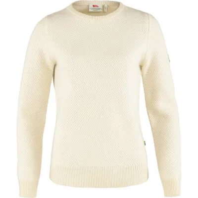 Fjällräven Övik Structure Sweater W - Chalk White - Naiset - XL - Partioaitta, kuva 1 / 1