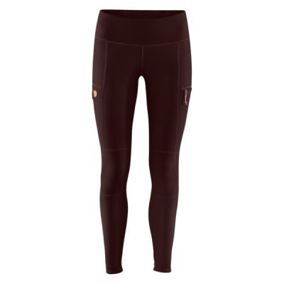 Fjällräven Abisko Trail Tights W - Dark Garnet - Naiset - XL - Partioaitta