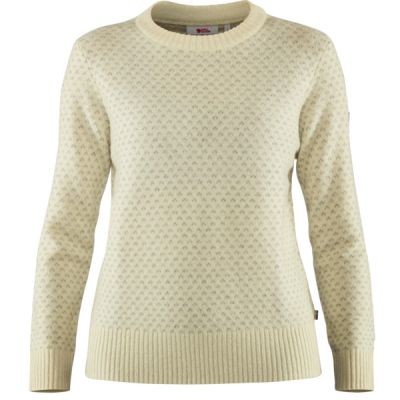 Fjällräven Övik Nordic Sweater W - Chalk White - Naiset - XS - Partioaitta