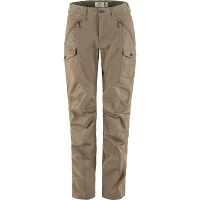 Fjällräven Nikka Trousers Curved W - Suede Brown - Naiset - 36 - Partioaitta