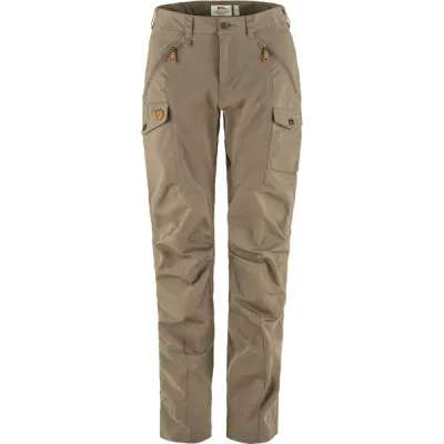Fjällräven Nikka Trousers Curved W - Suede Brown - Naiset - 42 - Partioaitta, kuva 1 / 1