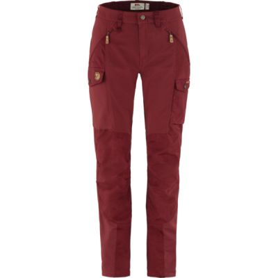 Fjällräven Nikka Trousers Curved W - Bordeaux Red - Naiset - 34 - Partioaitta