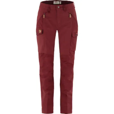 Fjällräven Nikka Trousers Curved W - Bordeaux Red - Naiset - 34 - Partioaitta, kuva 1 / 1