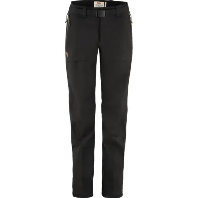 Fjällräven Keb Eco-shell Trousers W - Black - Naiset - XS - Partioaitta, kuva 1 / 1