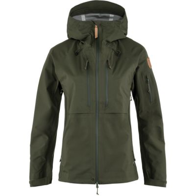 Fjällräven Keb Eco-shell Jacket W - Deep Forest - Naiset - XXS - Partioaitta