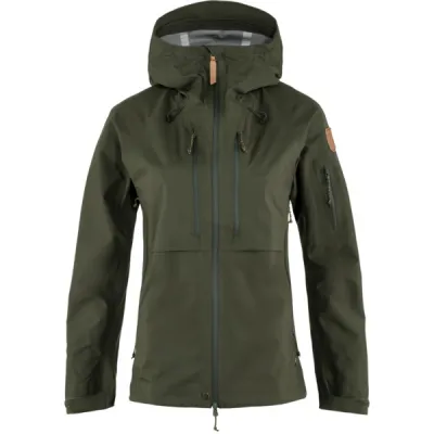 Fjällräven Keb Eco-shell Jacket W - Deep Forest - Naiset - XS - Partioaitta, kuva 1 / 1