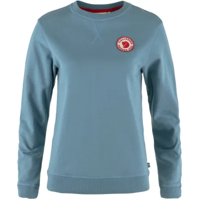 Fjällräven 1960 Logo Badge Sweater W - Dawn Blue - Naiset - S - Partioaitta, kuva 1 / 1