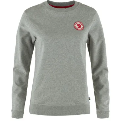 Fjällräven 1960 Logo Badge Sweater W - Grey-melange - Naiset - XL - Partioaitta, kuva 1 / 1