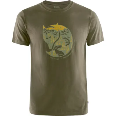 Fjällräven Arctic Fox T-shirt M - Dark Olive - Miehet - XS - Partioaitta, kuva 1 / 1