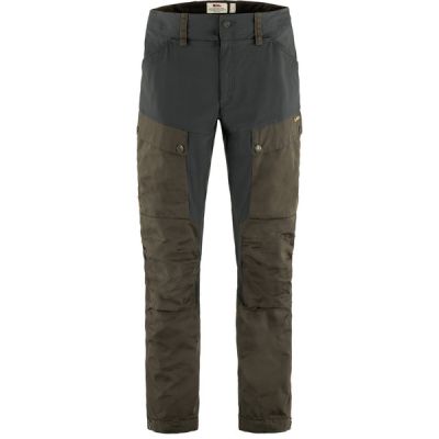Fjällräven Keb Trousers M - Dark Olive-dark Grey - Miehet - 46/R - Partioaitta