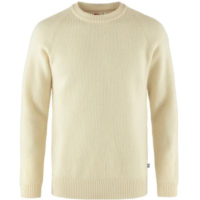 Fjällräven Övik Rib Sweater M - Chalk White - Miehet - S - Partioaitta