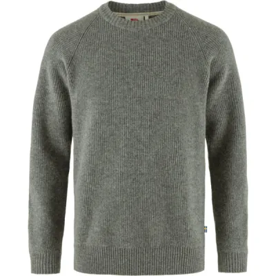 Fjällräven Övik Rib Sweater M - Grey - Miehet - L - Partioaitta, kuva 1 / 1