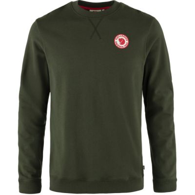 Fjällräven 1960 Logo Badge Sweater M - Deep Forest - Miehet - XS - Partioaitta