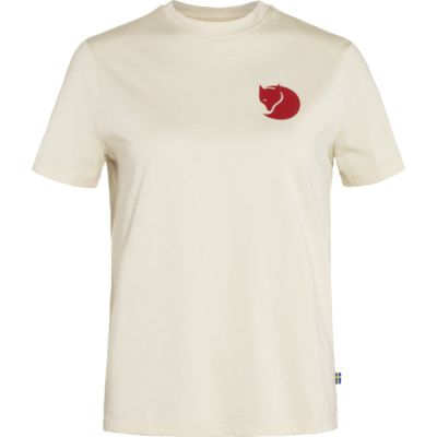 Fjällräven Fox Boxy Logo Tee W - Chalk White - Naiset - L - Partioaitta