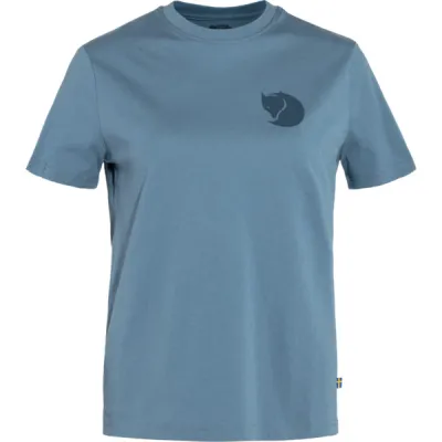 Fjällräven Fox Boxy Logo Tee W - Dawn Blue - Naiset - XS - Partioaitta, kuva 1 / 1