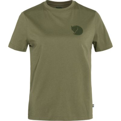 Fjällräven Fox Boxy Logo Tee W - Green - Naiset - M - Partioaitta | Alk. 54,95 €