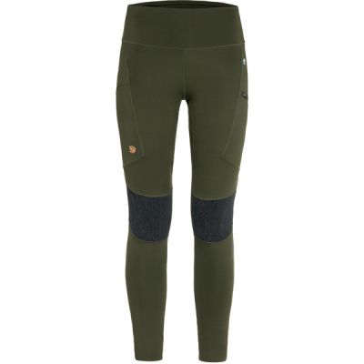Fjällräven Abisko Trekking Tights Hd W - Deep Forest - Naiset - XL - Partioaitta