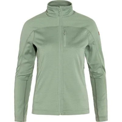 Fjällräven Abisko Lite Fleece Jacket W - Misty Green - Naiset - XL - Partioaitta, kuva 1 / 1